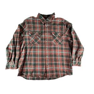 Anchorage Expedition Shirt Flannel Mens XXL 2XL Red Black Plaid Outdoor Hiking